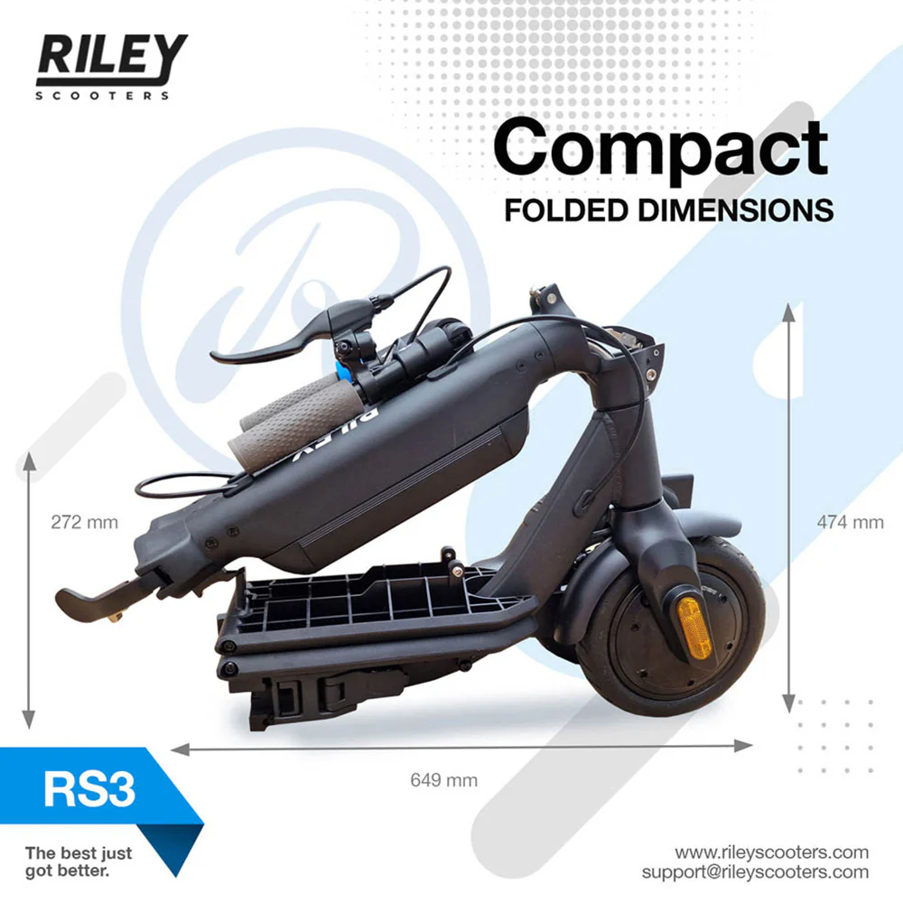 Riley RS3 Collapsible Scooter - 350W - 25km range - Image 4
