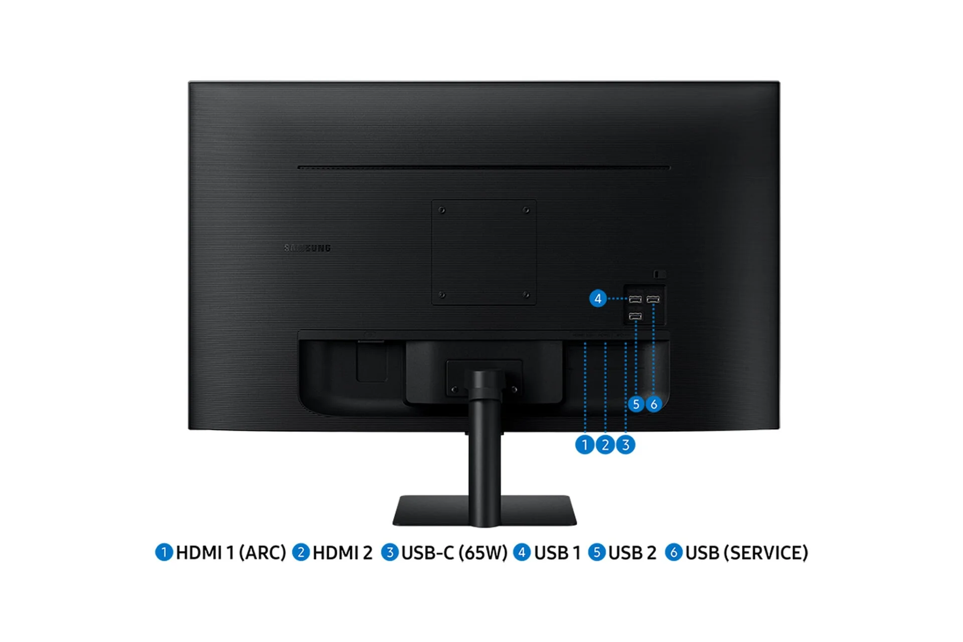Samsung 32" M70D - 81.3 cm (32") - 3840 x 2160 pixels 4K Ultra HD LED Monitor - Image 6