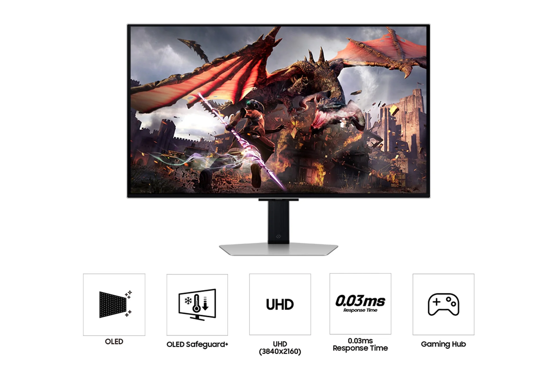 Samsung Odyssey OLED G80SD - 81.3 cm (32") - 3840 x 2160 pixels 4K UHD OLED Monitor - Image 5
