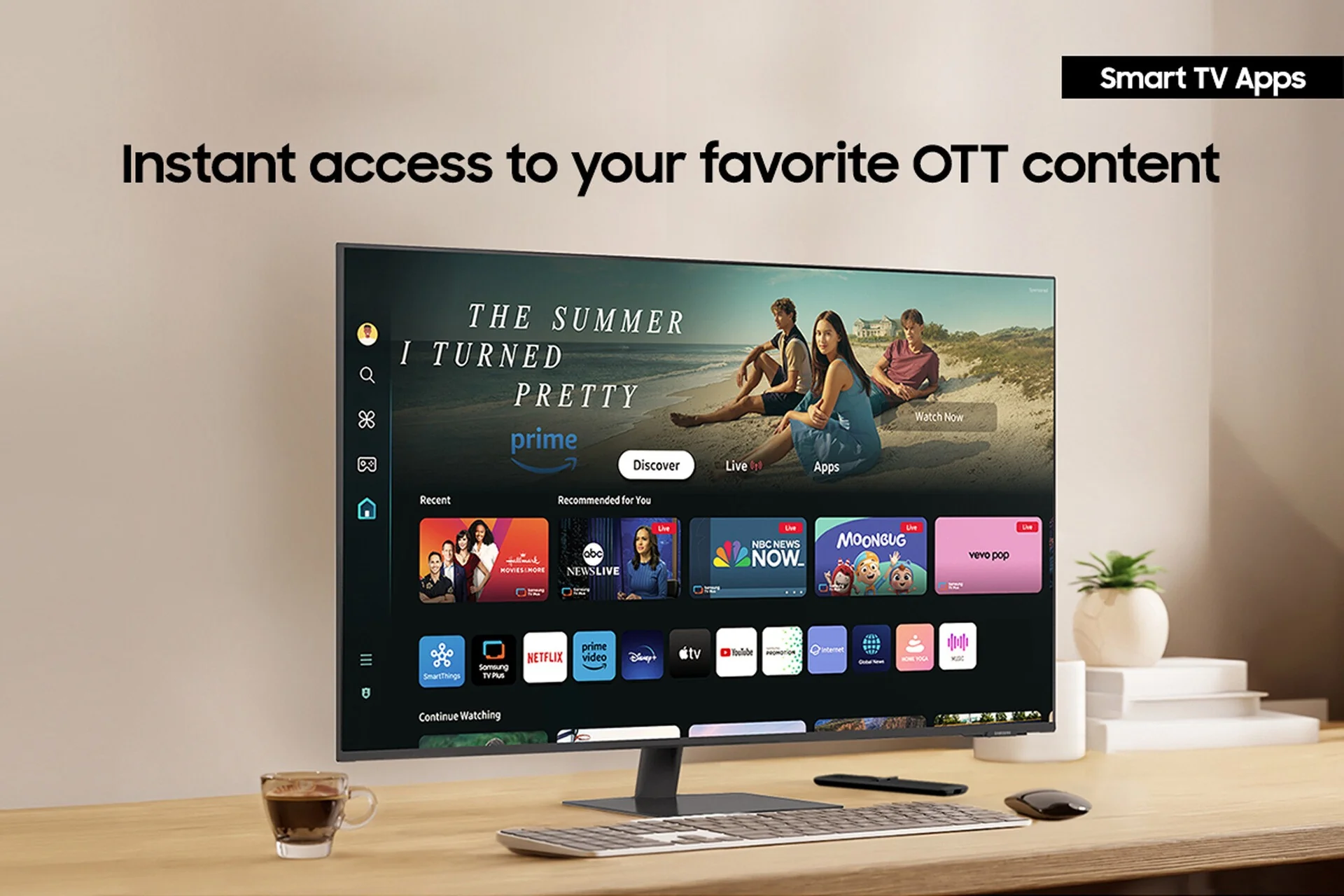Samsung Smart Monitor M7 - 109.2 cm (43") - 3840 x 2160 pixels 4K UHD LCD Monitor with Remote - Image 7