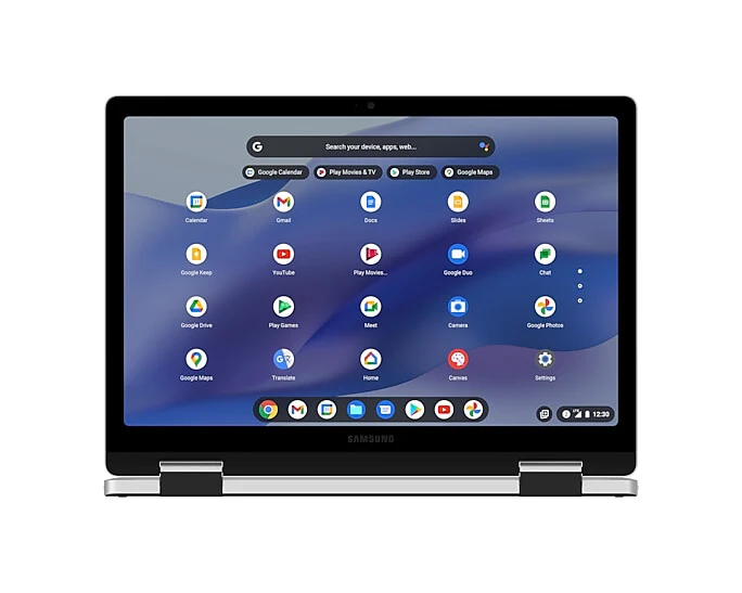 Samsung Chromebook 2 - 31.5 cm (12.4") - Touchscreen - Intel® Celeron® N4500 - 4 GB LPDDR4x-SDRAM - 128 GB eMMC - Wi-Fi 6 - ChromeOS - Silver - Image 17
