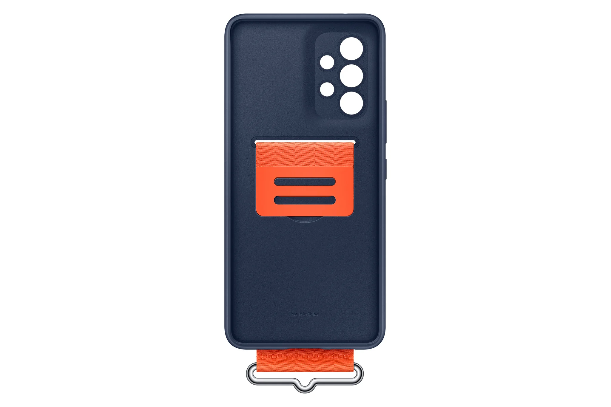 Samsung Silicone Cover with Strap for Galaxy A53 (5G) in Navy - Image 6
