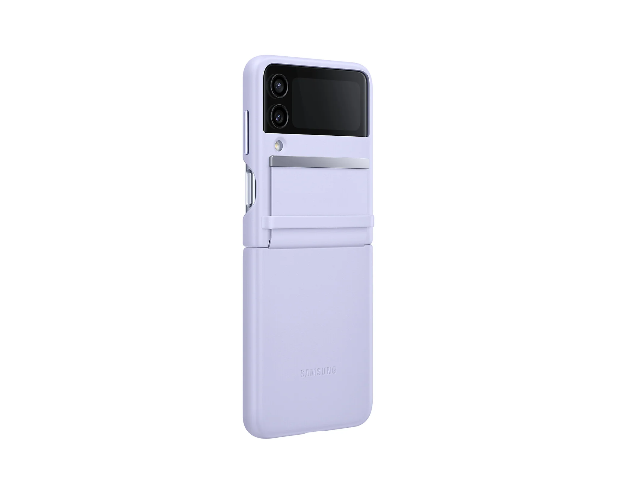 Samsung Flap Leather Cover for Galaxy Z Flip4 in Purple - Image 2