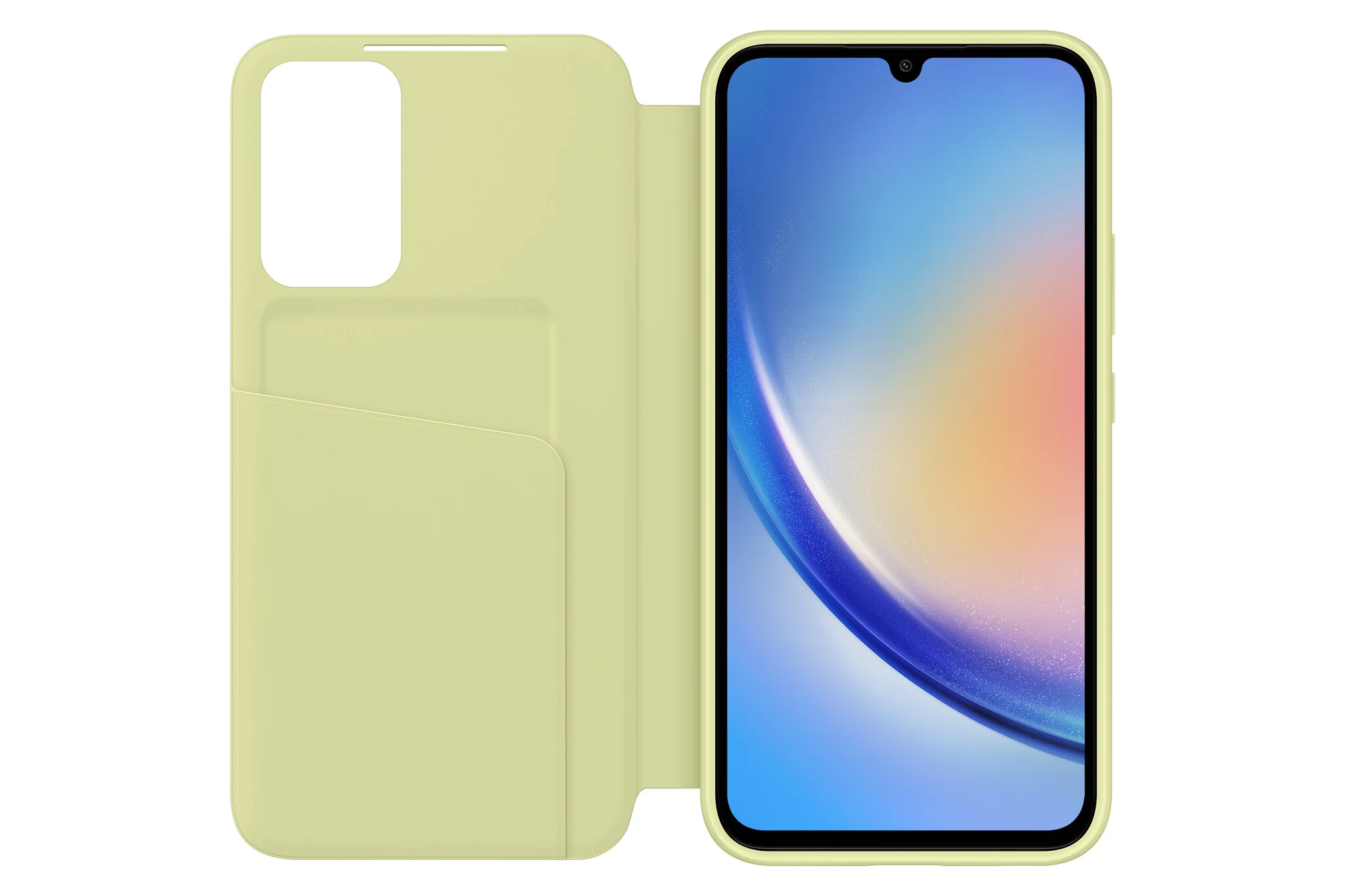 Samsung Wallet case for Galaxy A34 in Lime - Image 3