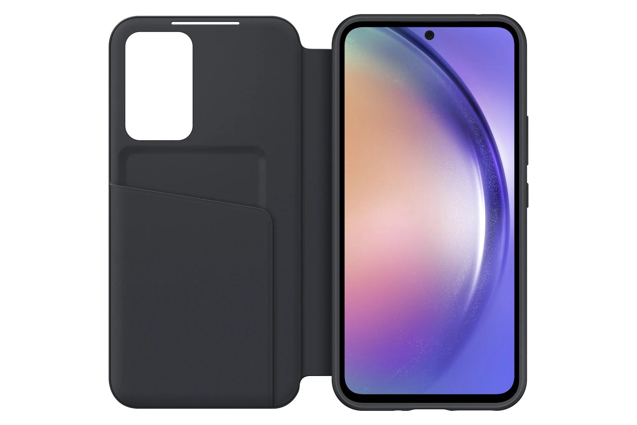 Samsung Smart View Wallet Case for Galaxy A54 in Black - Image 3