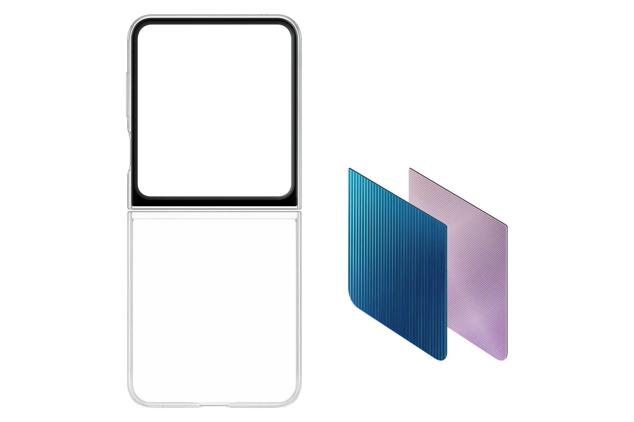 Samsung Flip case for Galaxy Z Flip5 in Transparent - Image 2