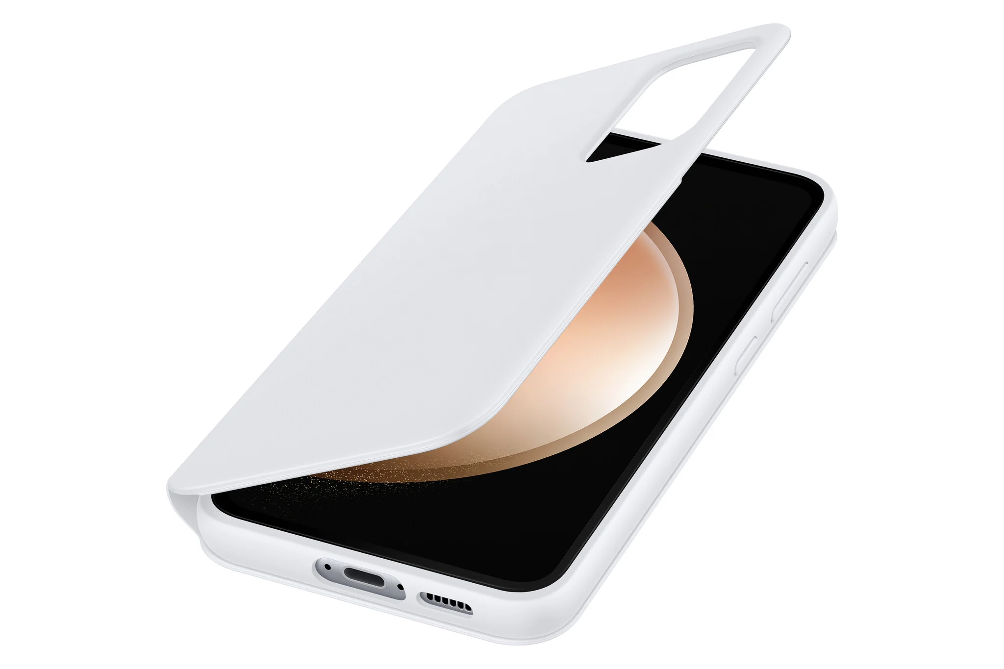 Samsung Smart View Wallet Case for Galaxy S23 FE in White - Image 4