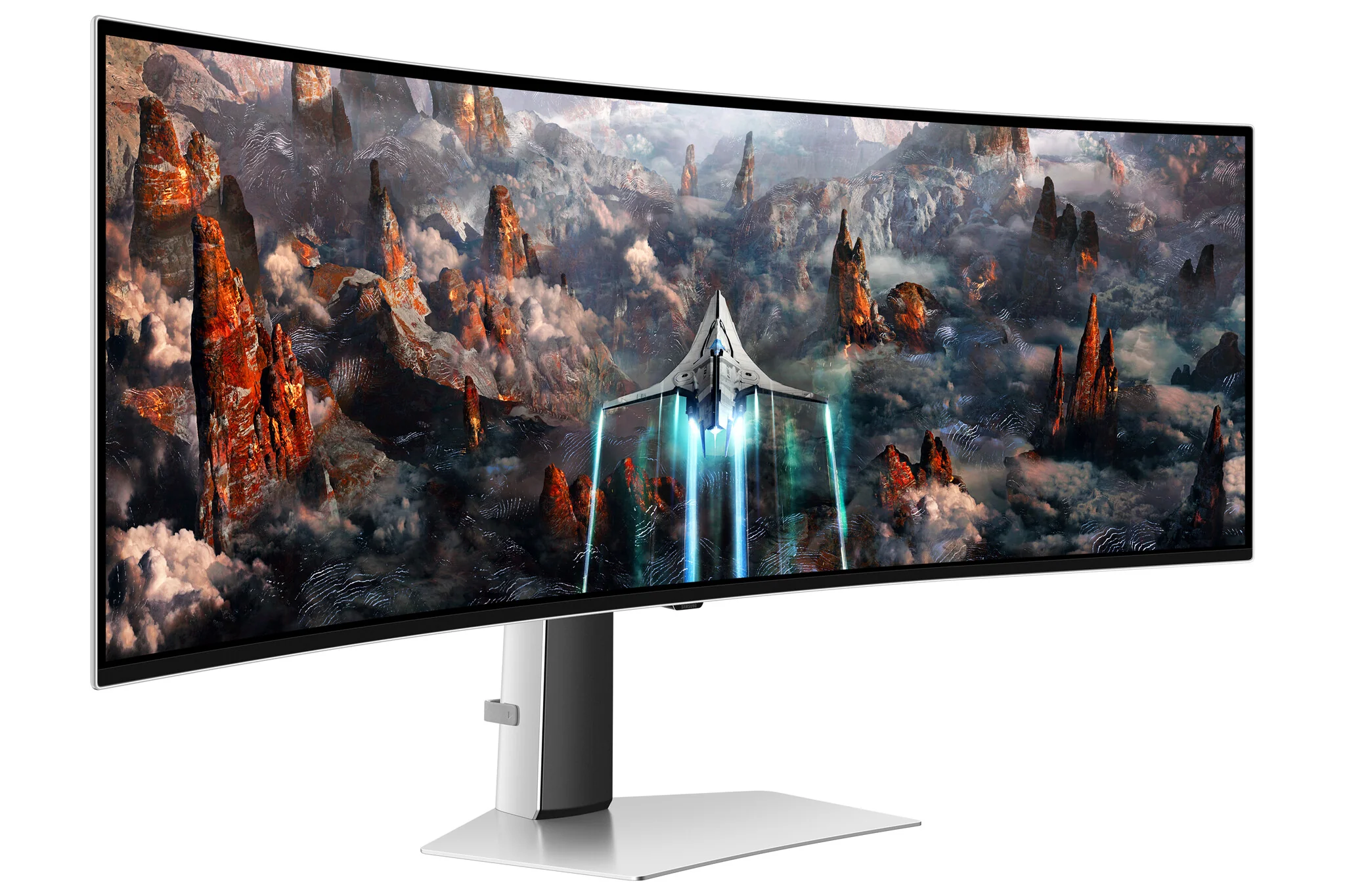 Samsung Odyssey S49CG934SU computer monitor 124.5 cm (49") 5120 x 1440 pixels DQHD OLED Silver - Image 5