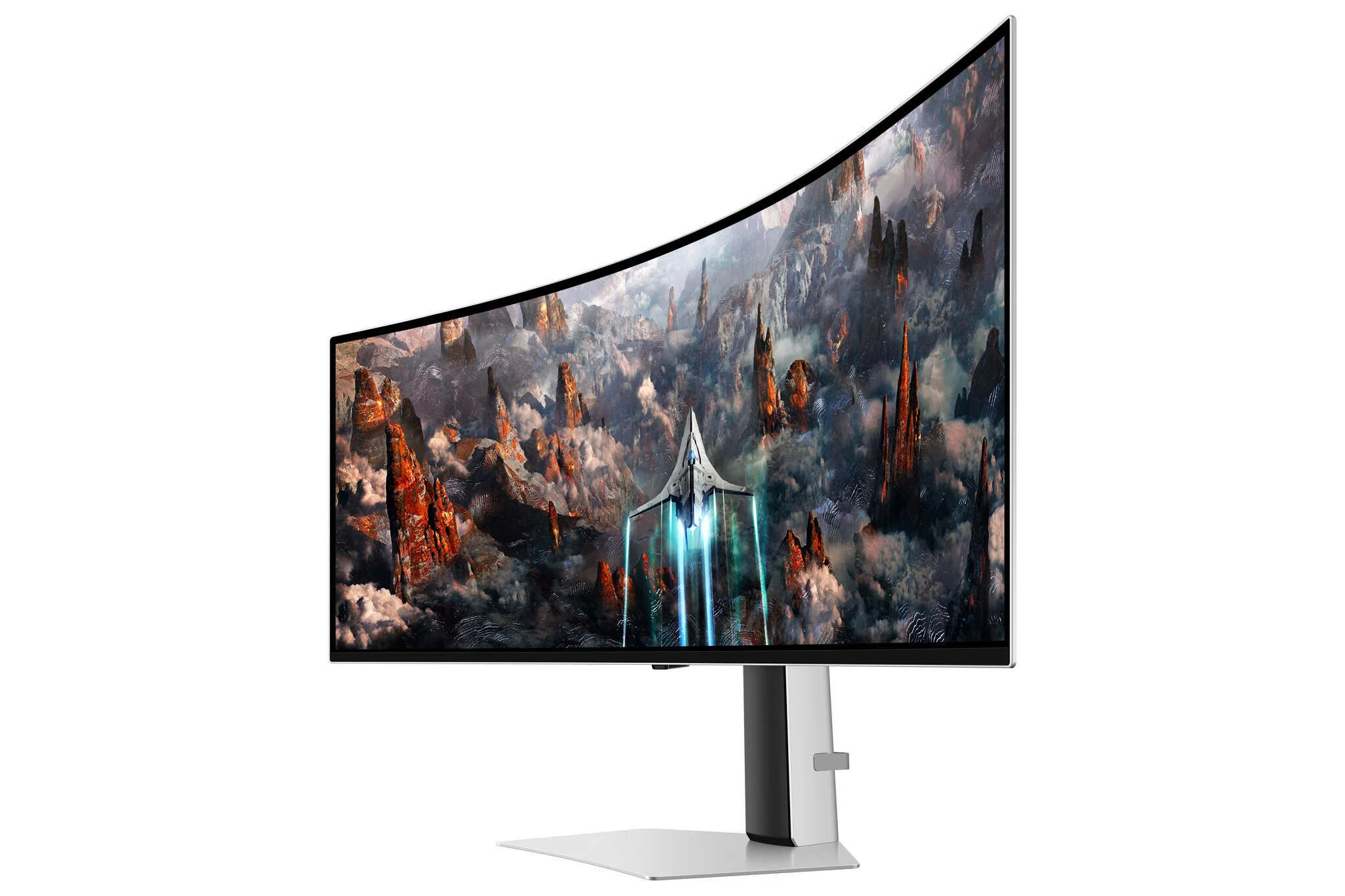 Samsung Odyssey S49CG934SU computer monitor 124.5 cm (49") 5120 x 1440 pixels DQHD OLED Silver - Image 6