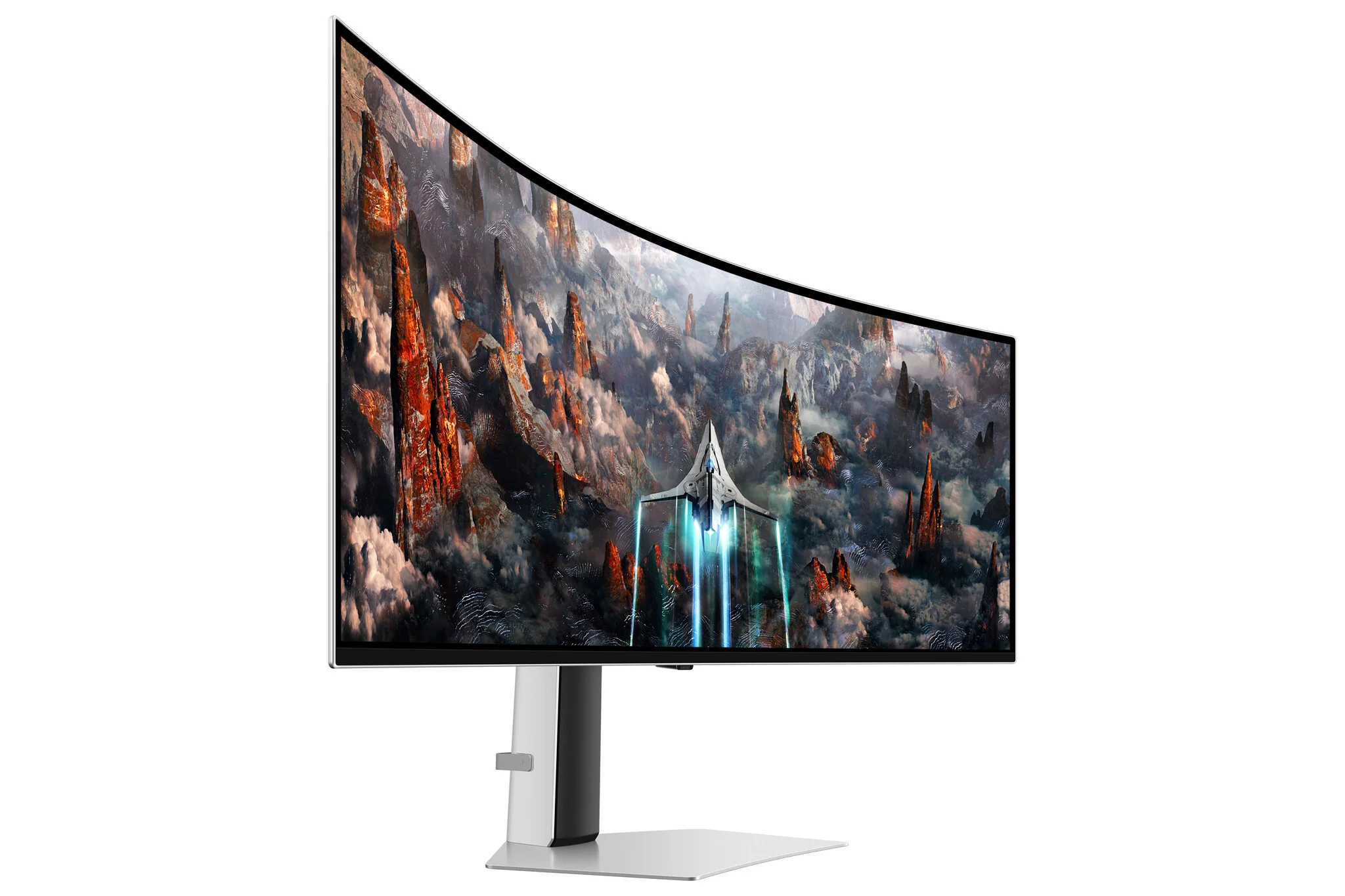 Samsung Odyssey S49CG934SU computer monitor 124.5 cm (49") 5120 x 1440 pixels DQHD OLED Silver - Image 7