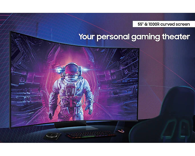Samsung Odyssey Ark S55BG970NU - 139.7 cm (55") - 3840 x 2160p 4K Ultra HD Monitor - Image 4