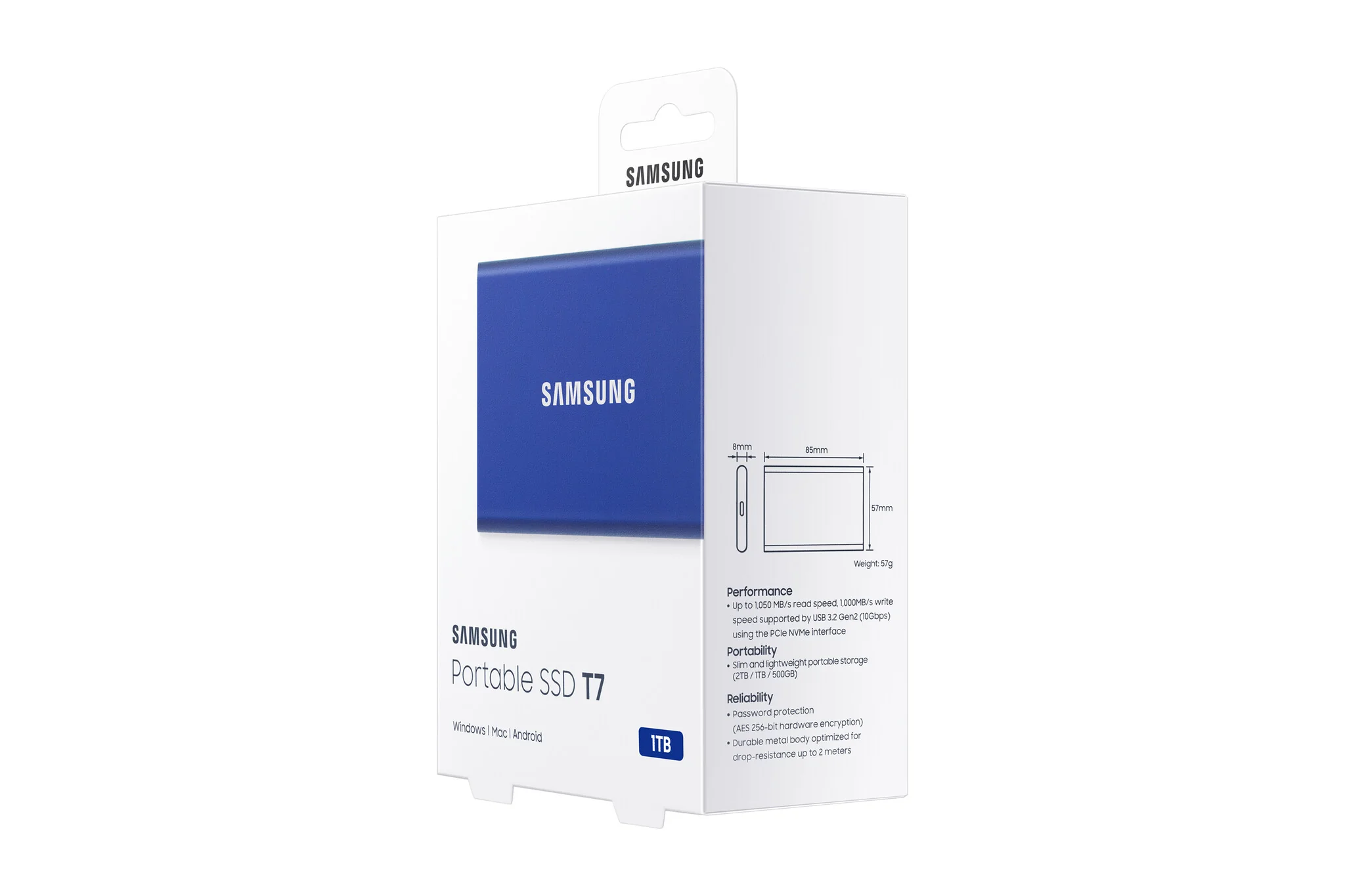 Samsung Portable SSD T7 in Blue - 1 TB - Image 11