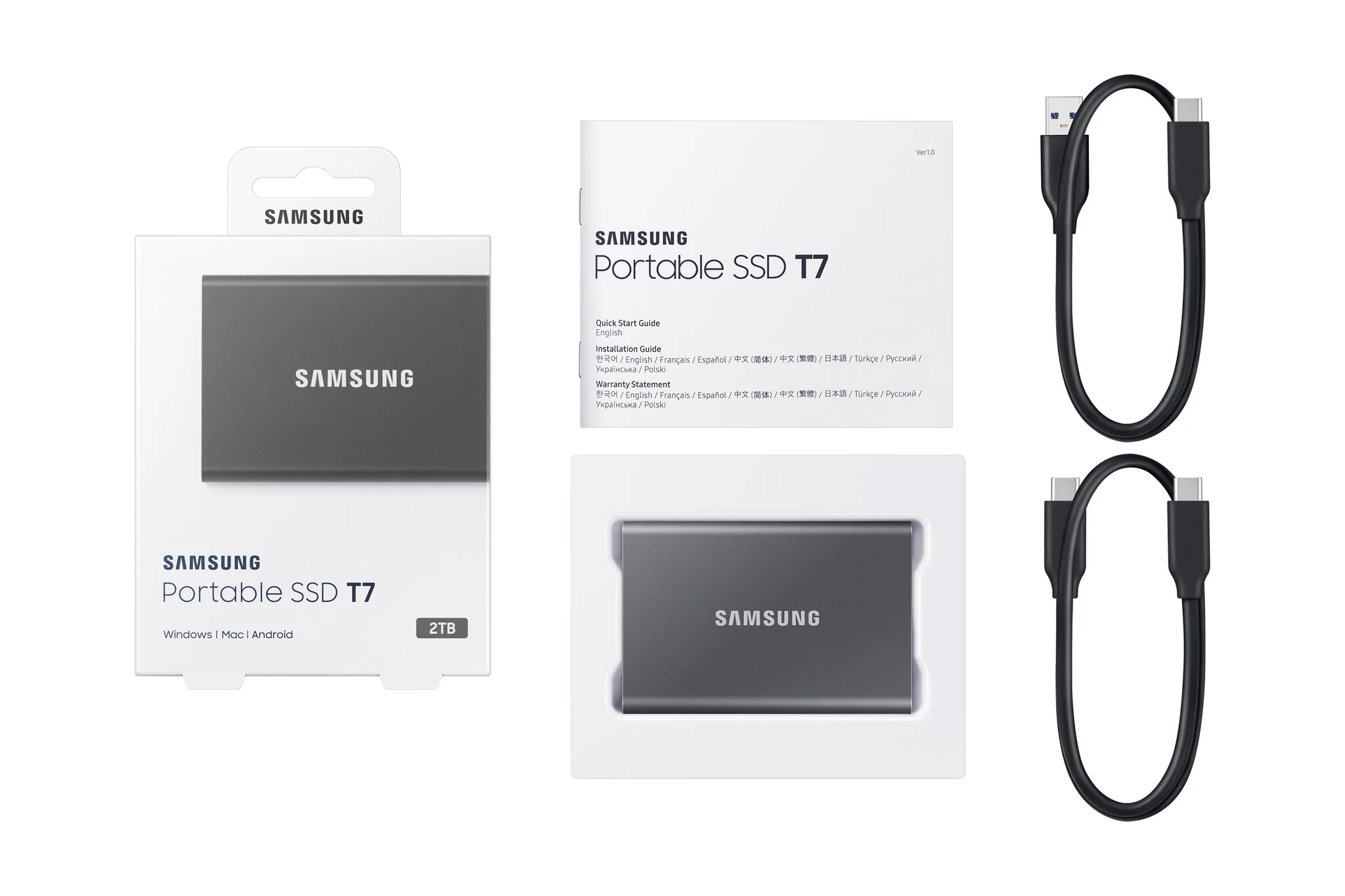 Samsung Portable SSD T7 in Grey - 2 TB - Image 12
