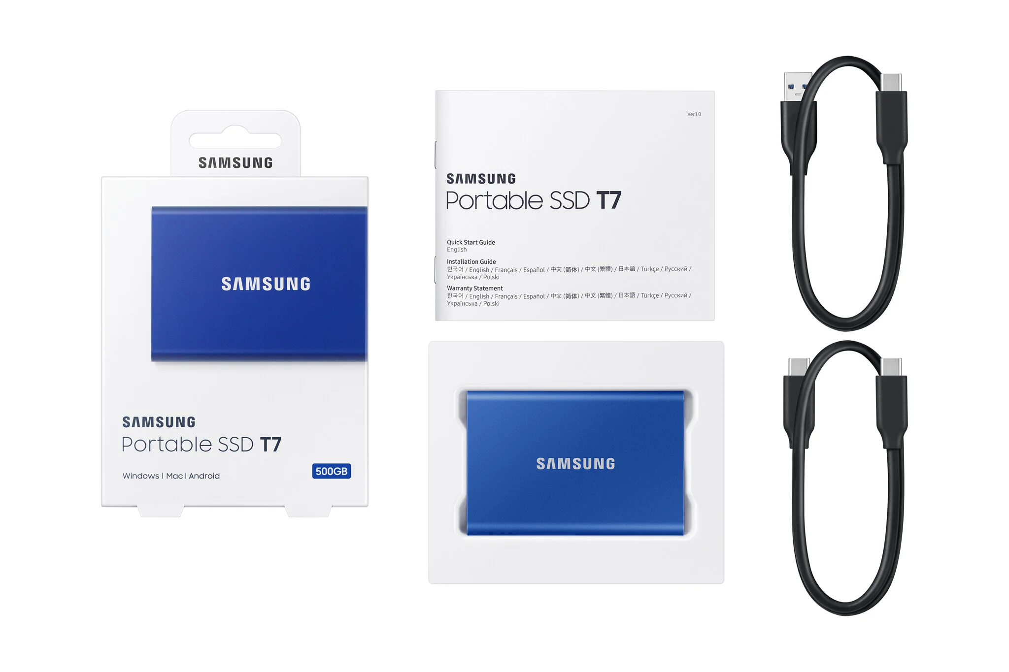 Samsung Portable SSD T7 in Blue - 500 GB - Image 12