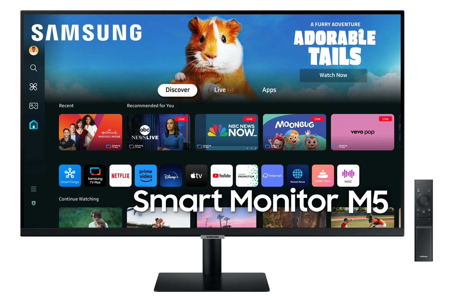 Samsung Smart Monitor M5 -  68.6 cm (27") - 1920 x 1080 pixels Full HD LED Monitor