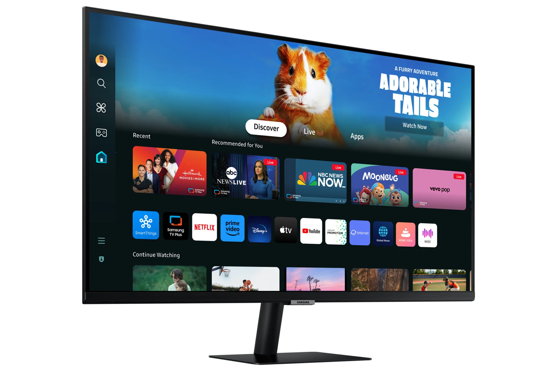 Samsung Smart Monitor M5 -  68.6 cm (27") - 1920 x 1080 pixels Full HD LED Monitor - Image 2