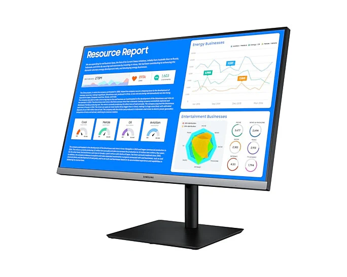 Samsung SR65 computer monitor 68.6 cm (27") 1920 x 1080 pixels Full HD LCD Blue, Grey - Image 21