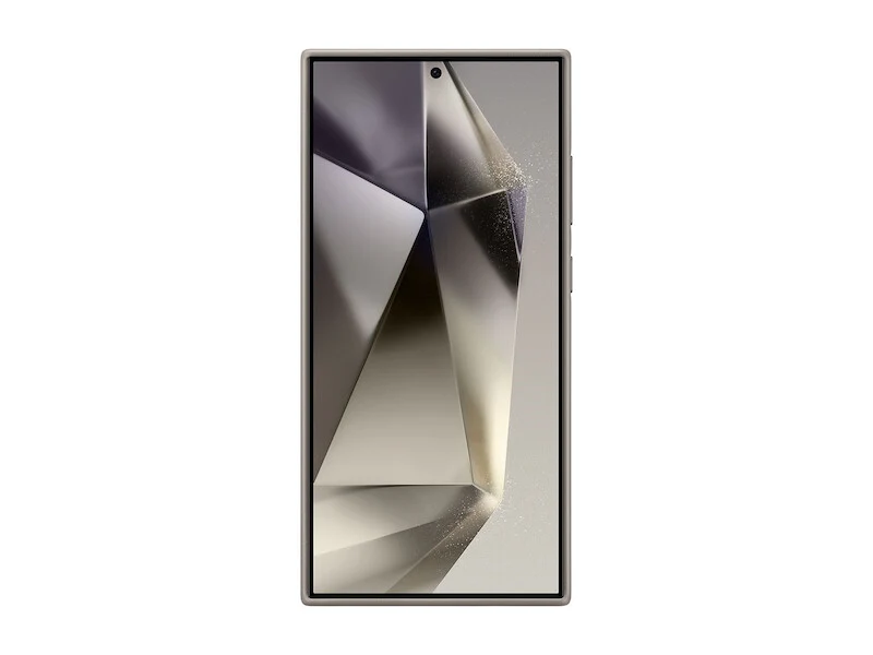 Samsung Vegan Leather Case for Galaxy S24 Ultra in Taupe - Image 2