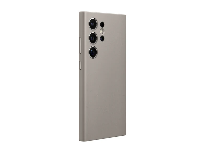 Samsung Vegan Leather Case for Galaxy S24 Ultra in Taupe - Image 3
