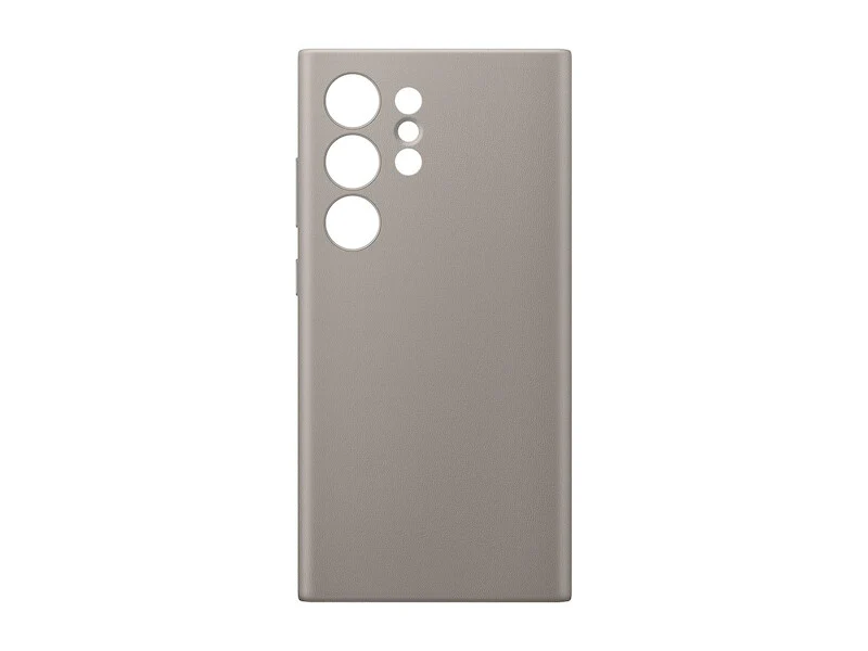 Samsung Vegan Leather Case for Galaxy S24 Ultra in Taupe - Image 4
