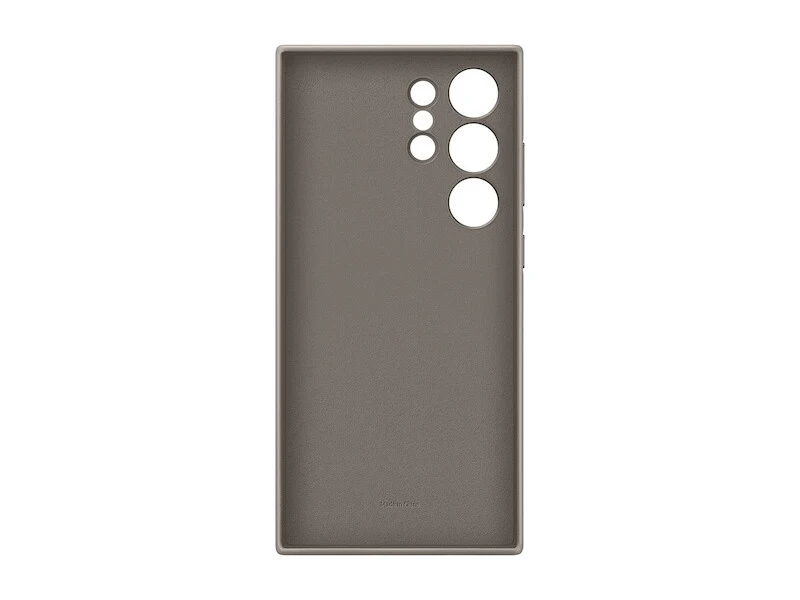 Samsung Vegan Leather Case for Galaxy S24 Ultra in Taupe - Image 5