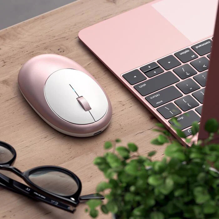 Satechi M1 - Bluetooth Optical Office Mouse in Rose Gold - Image 5