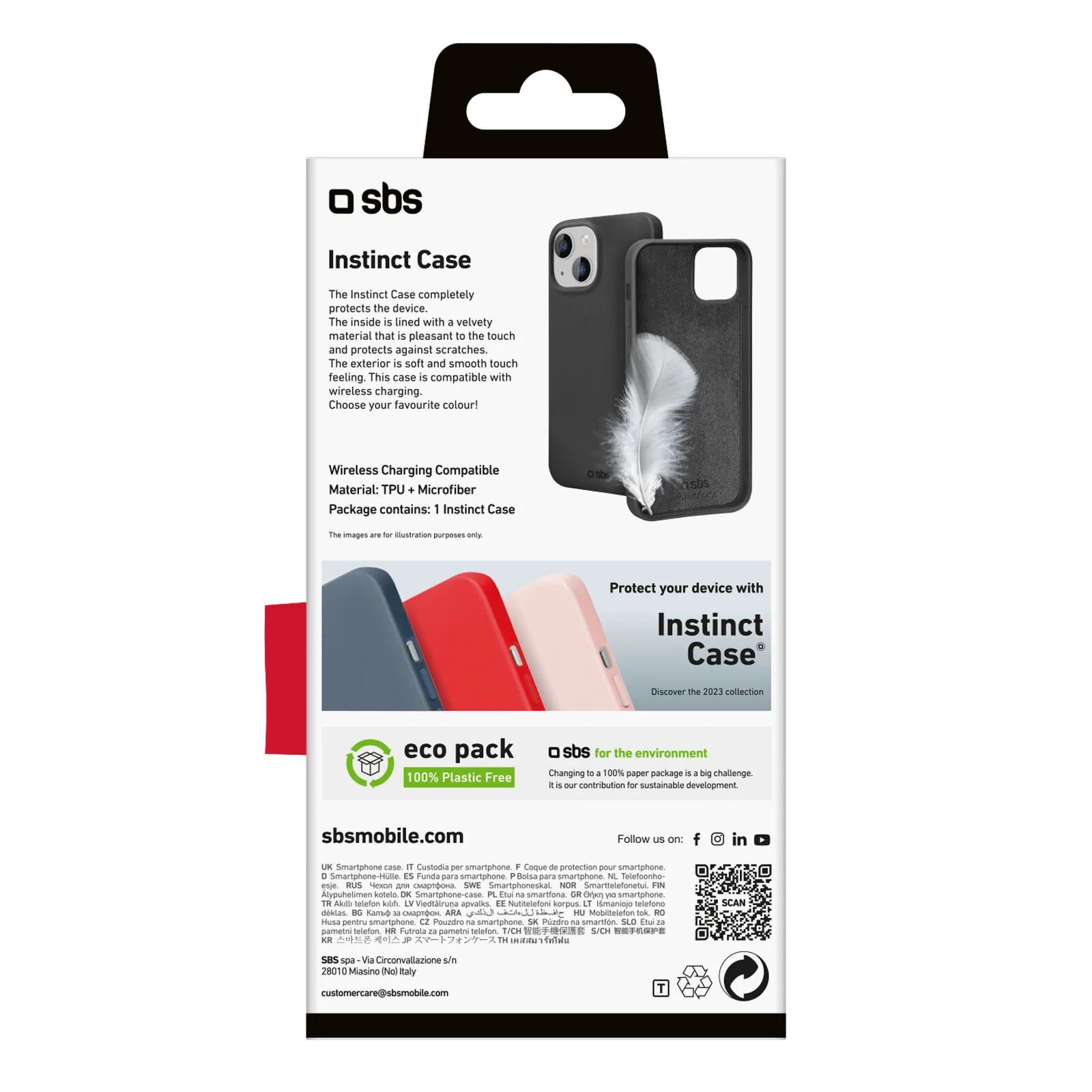 SBS Instinct mobile phone case for iPhone 15 in Black - Image 2