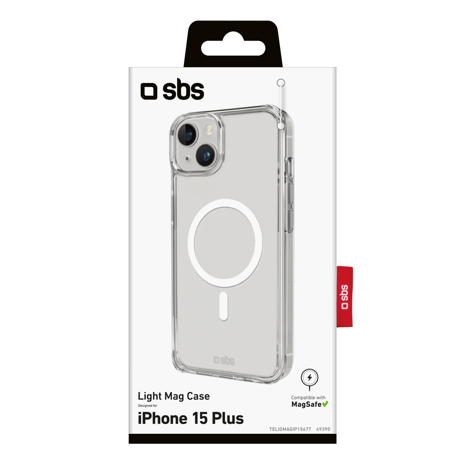 SBS Light MagSafe mobile phone case for iPhone 15 Plus / 14 Plus in Transparent - Image 3