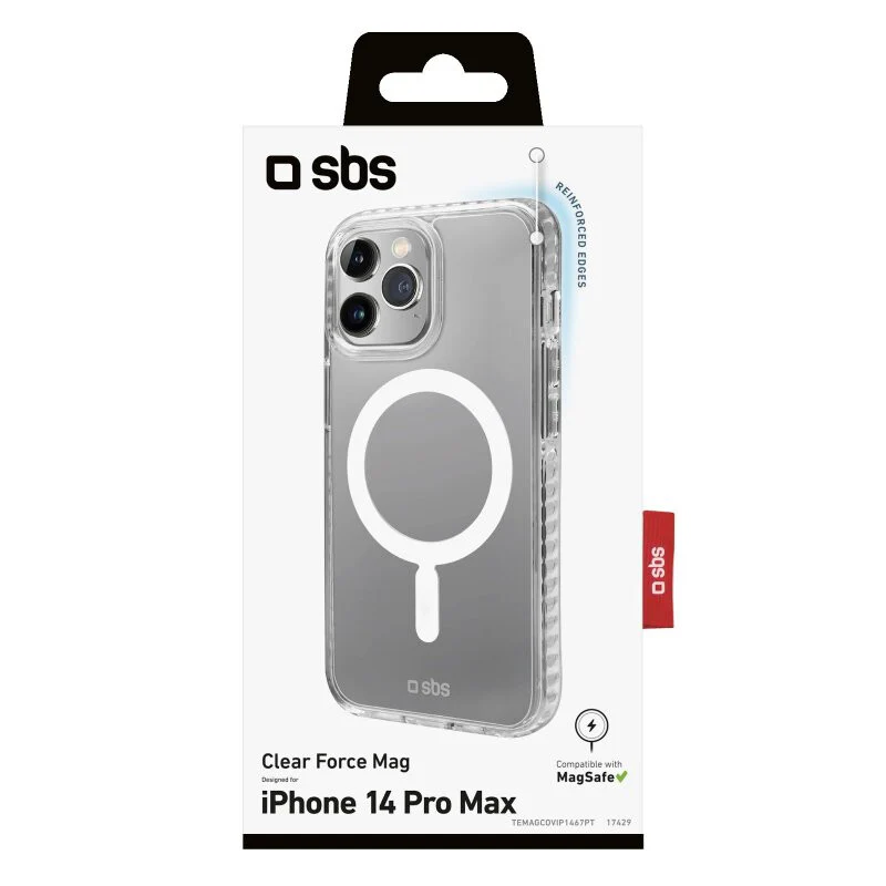 SBS Clear Force Magsafe mobile phone case for iPhone 14 Pro Max in Transparent - Image 3