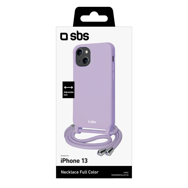 SBS Necklace mobile phone case for iPhone 13 in Violet - Image 2