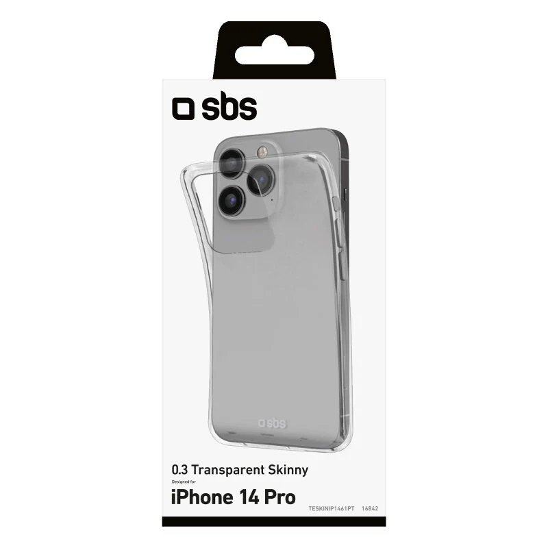 SBS Skinny mobile phone case for iPhone 14 Pro in Transparent - Image 2