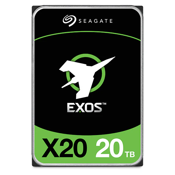 Seagate Enterprise Exos X20 - 7.2K RPM Serial ATA III 3.5" HDD - 20 TB