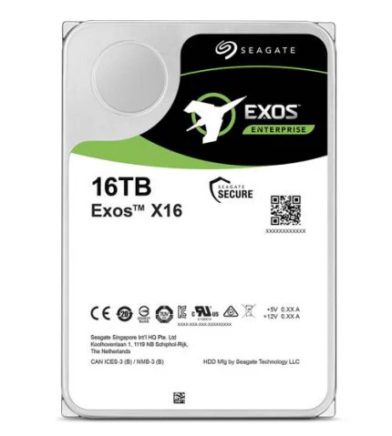 Seagate Exos X16 - 7.2K RPM Serial ATA III  3.5" HDD - 16 TB