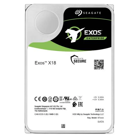 Seagate Exos X18 - 7.2K RPM FastFormat™ SAS 3.5" HDD - 16 TB