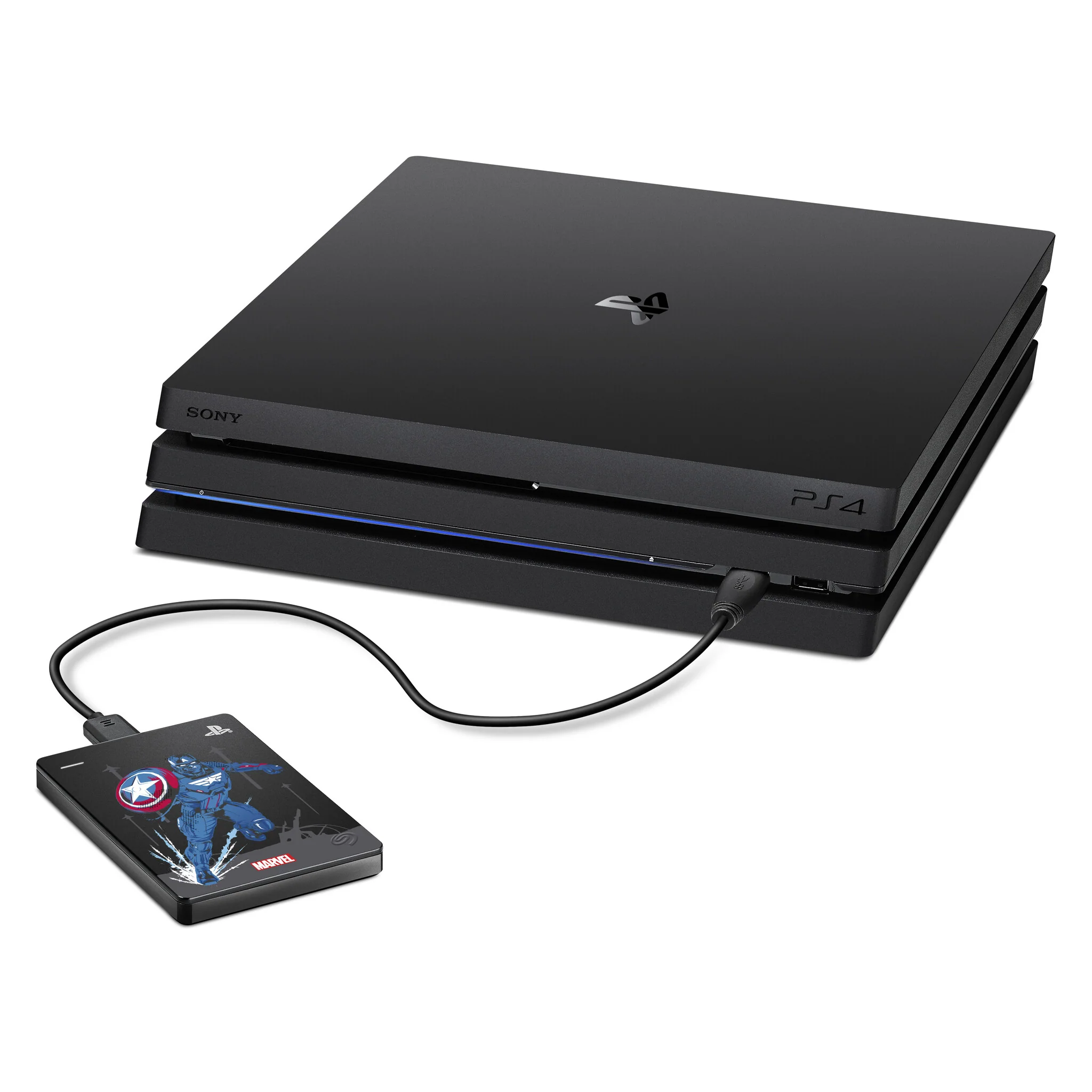 Seagate Game Drive for PS4 - Marvels Avengers Captain America Special Edition - External HDD - 2 TB - Image 10
