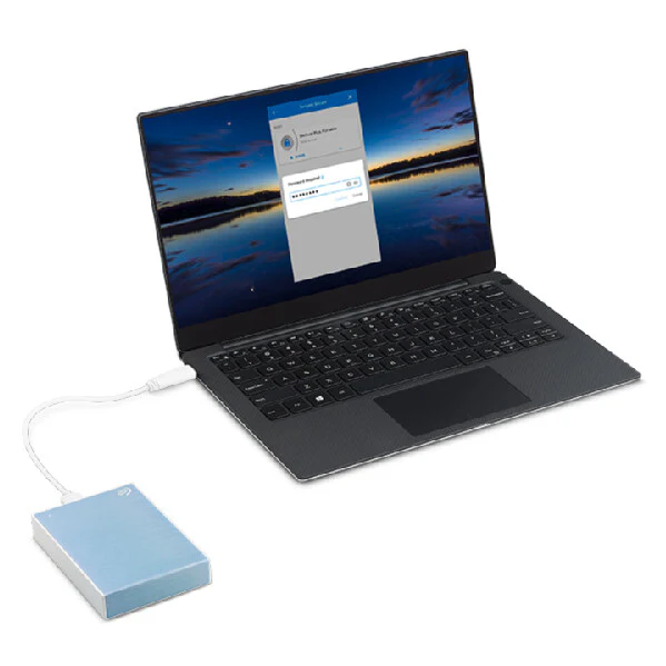 Seagate One Touch - USB Type-C External HDD in Blue - 2 TB - Image 8