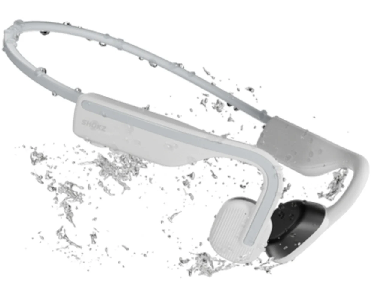 SHOKZ OpenMove Headphones Wireless Ear-hook Music USB Type-C Bluetooth White - Image 2