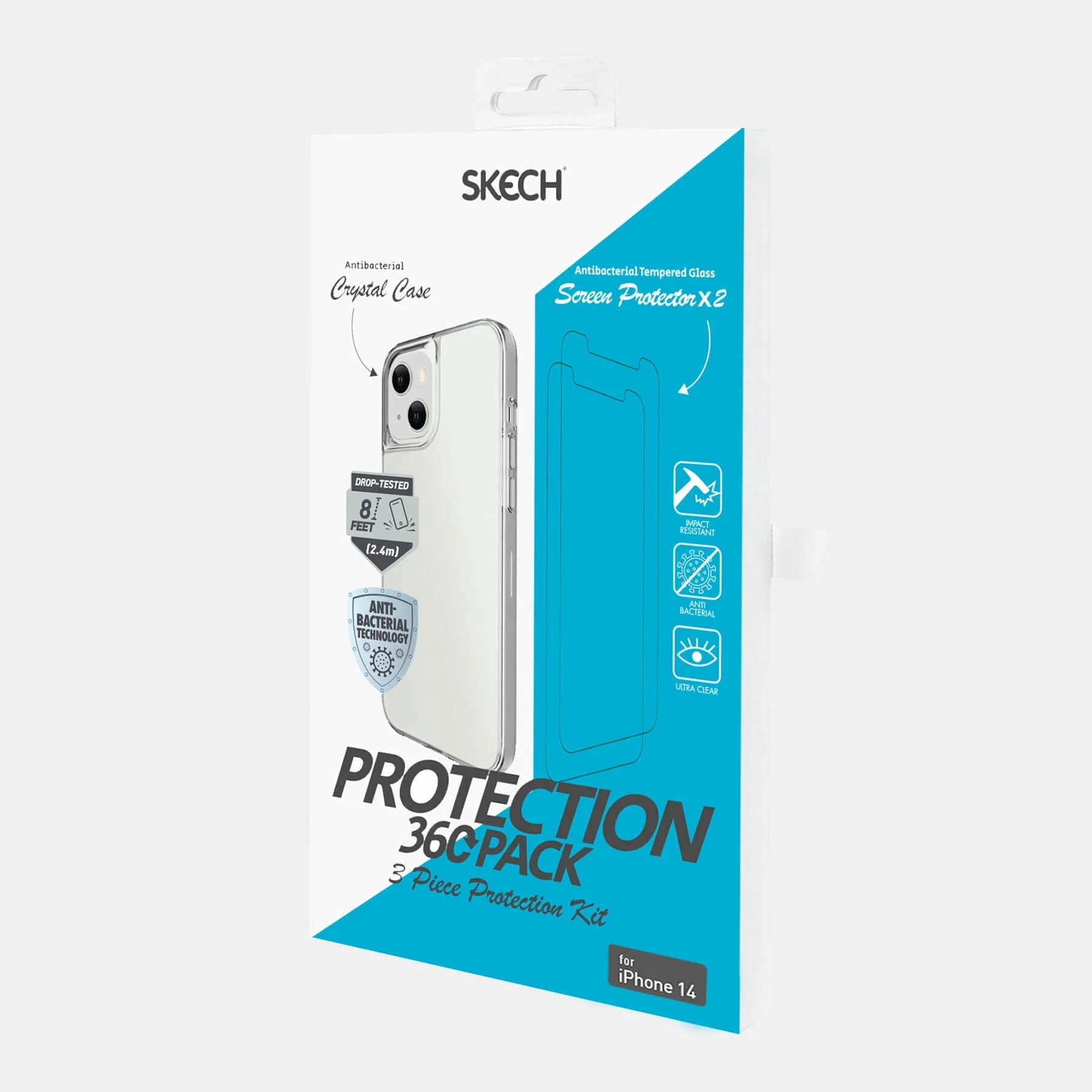 Skech Protection 360 for iPhone 14 Plus in Transparent - Image 3