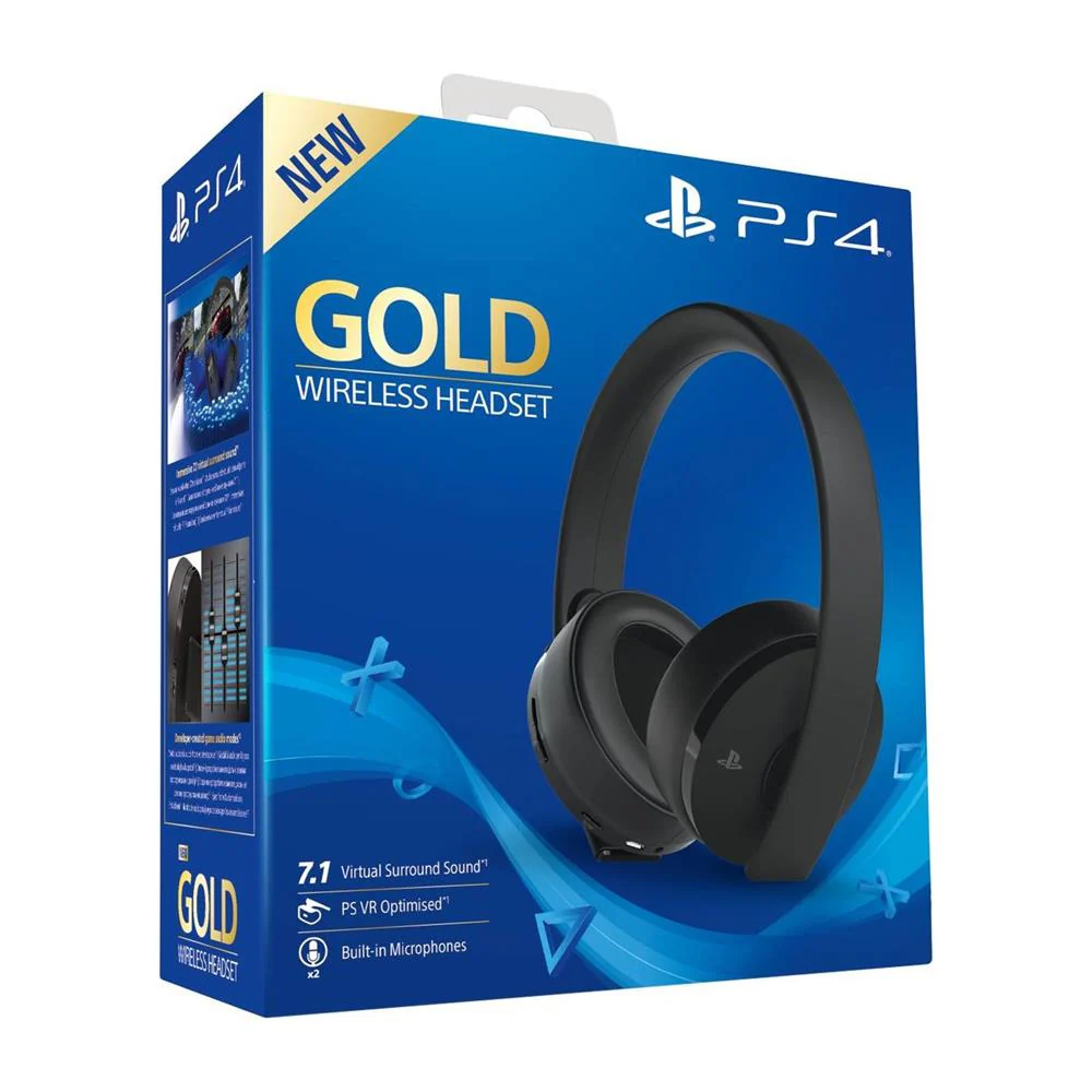 Sony PlayStation GOLD Wireless Headset - Black - Image 5