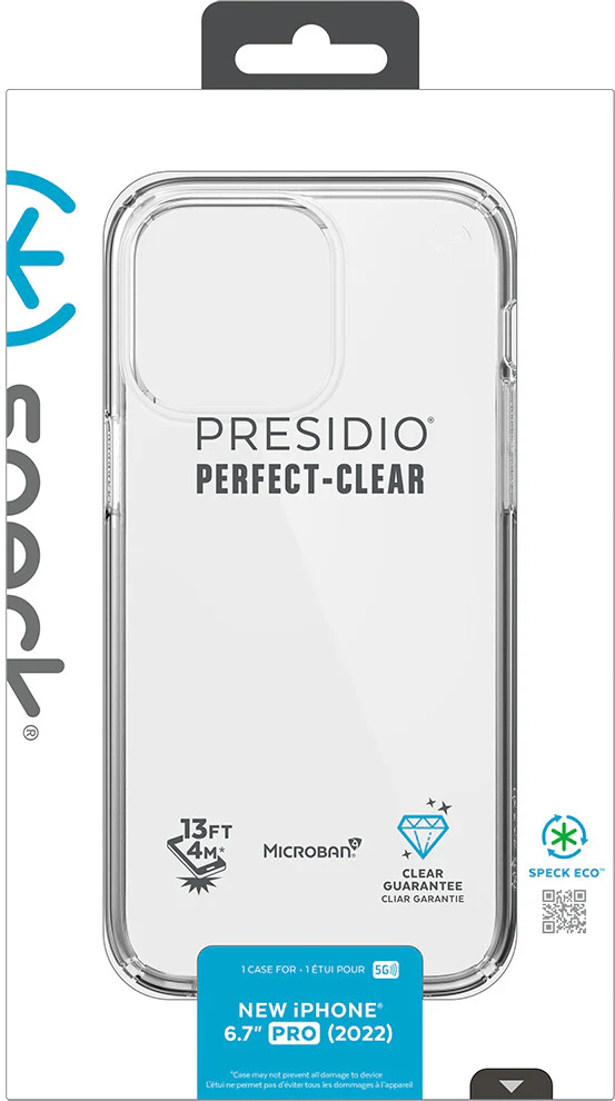 Speck Presidio Perfect with Microban for iPhone 14 Pro Max in Transparent - Image 9