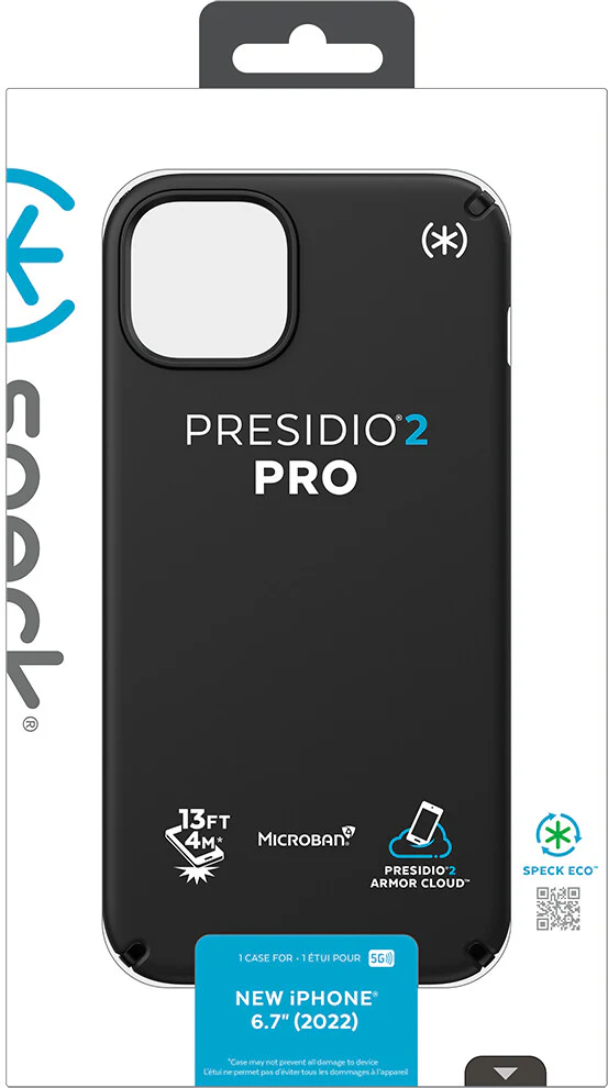 Speck Presidio2 Pro with Microban for iPhone 14 Plus in Black - Image 10