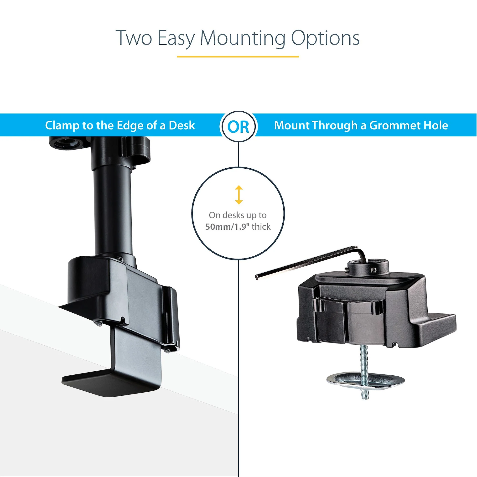 StarTech.com ARMDUALPIVOT Desk monitor mount for 81.3 cm (32") - Image 15