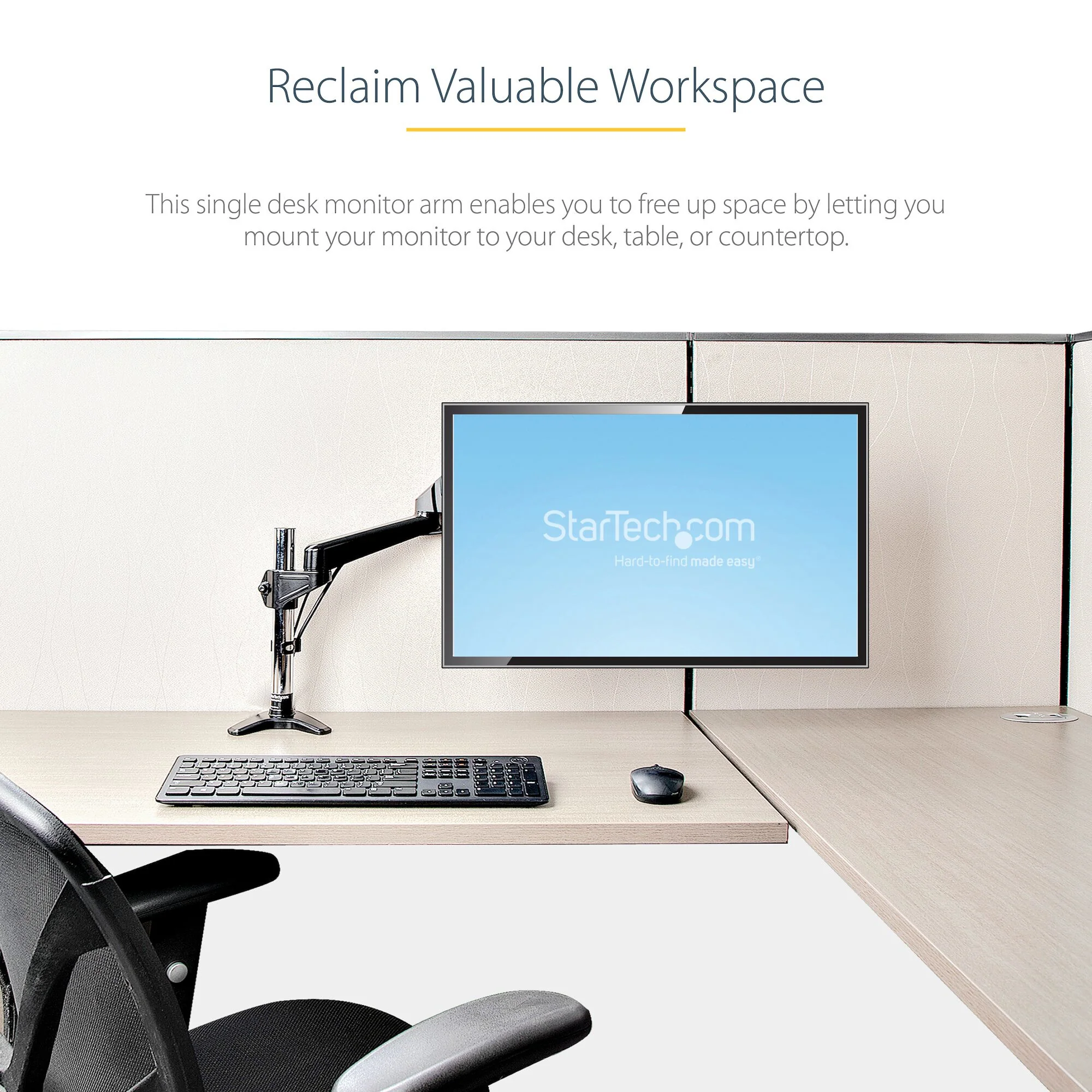 StarTech.com ARMPIVOTE2 - Desk monitor mount for 81.3 cm (32") to 124.5 cm (49") - Image 19