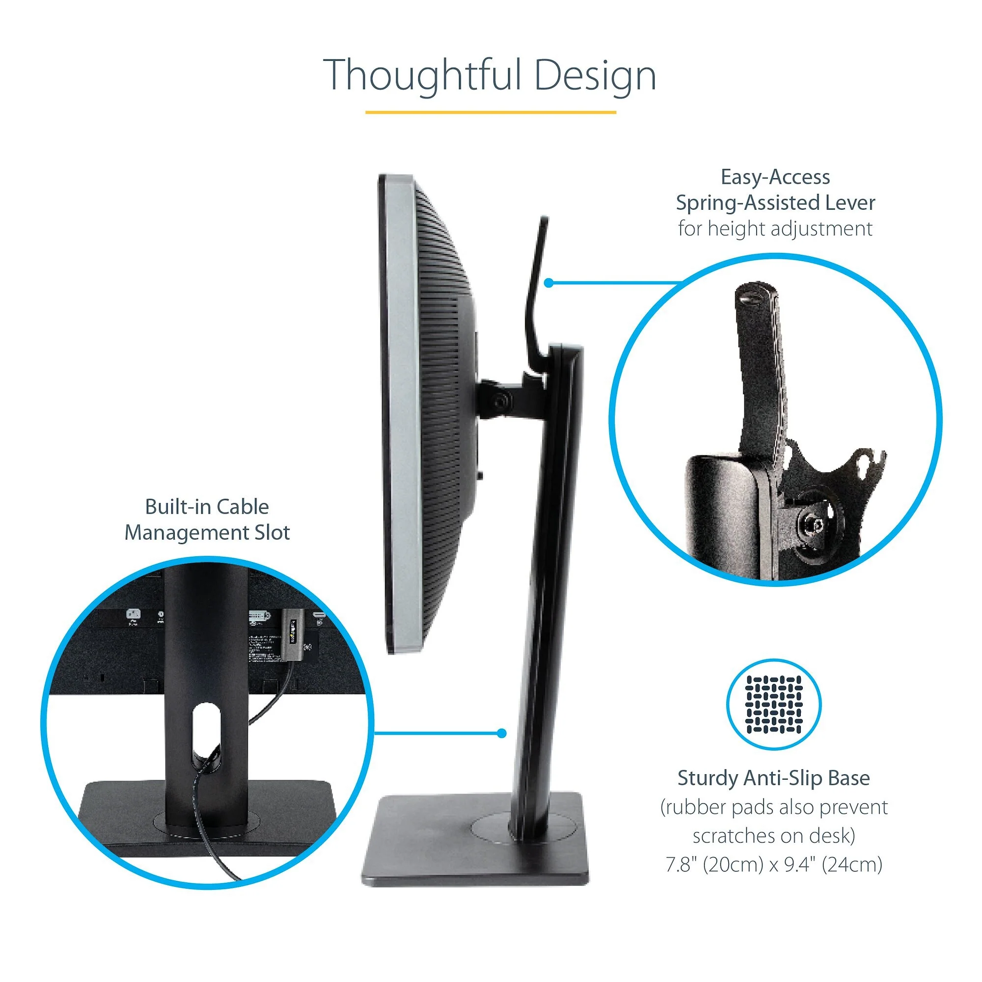 StarTech.com FPPNEUSTND - Desk monitor stand for 81.3 cm (32") to 86.4 cm (34") - Image 22