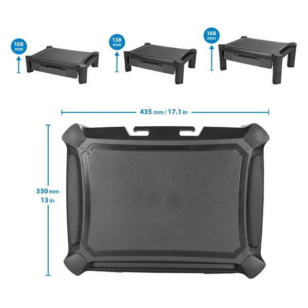 StarTech.com MONSTADJD - Height Adjustable Monitor Riser with Drawer - Image 7