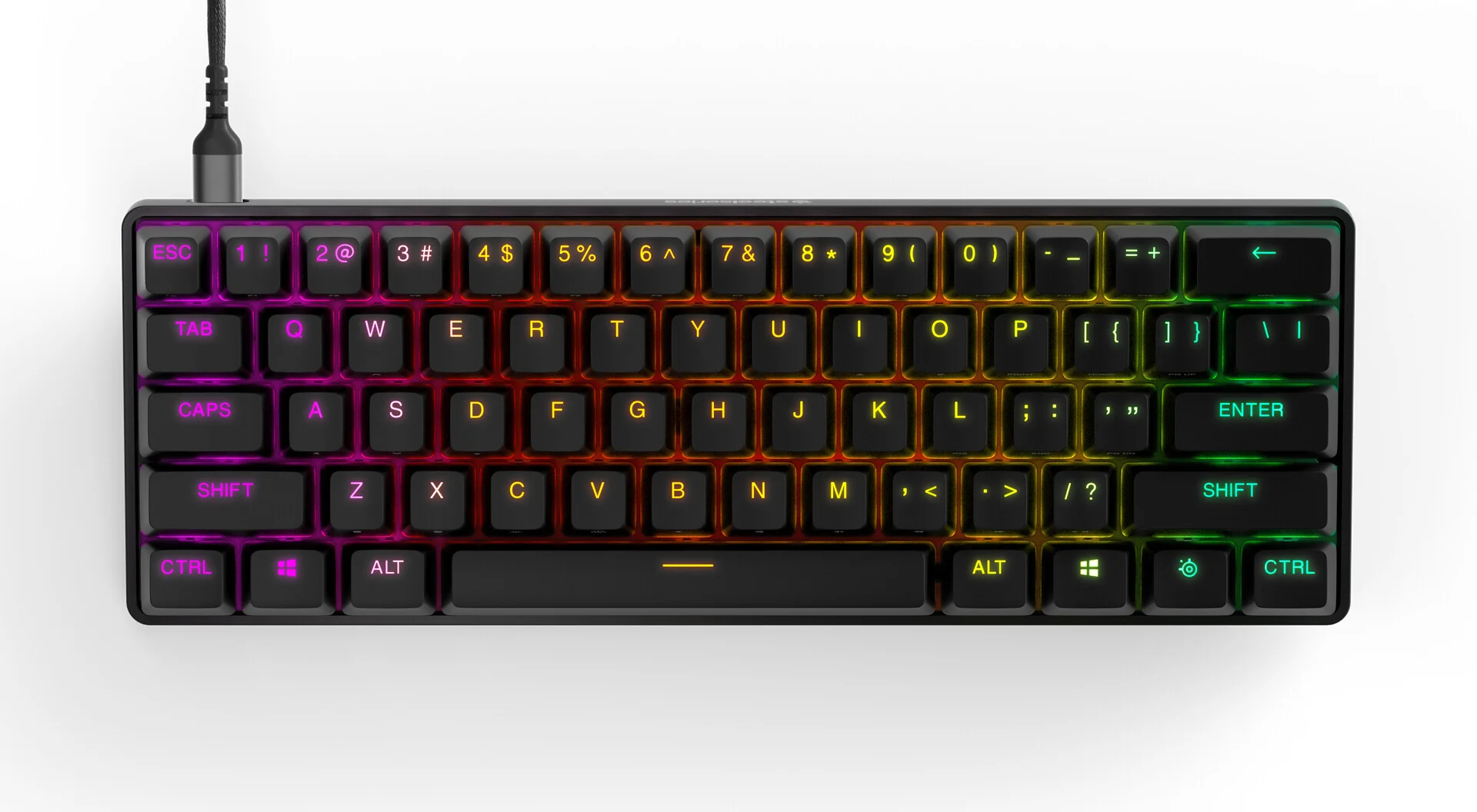 Steelseries Apex Pro Mini - USB Wired RGB Mechanical Gaming Keyboard in Black (QWERTY UK) - Image 2