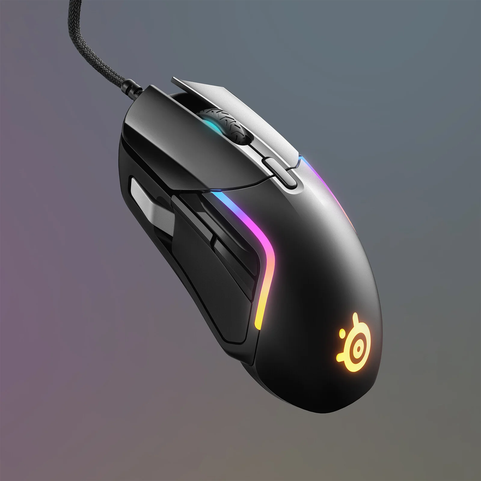 Steelseries Rival 5 - Wired USB Type-A Optical Gaming Mouse in Black / Grey - 18,000 DPI - Image 8