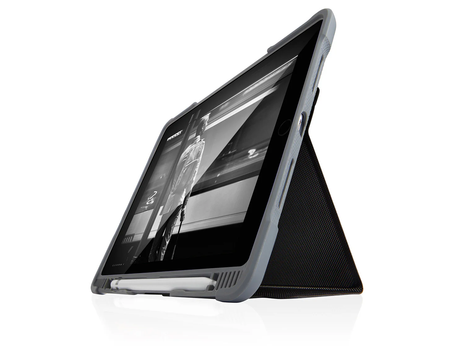 STM Dux Plus Tablet Case for 9.7" iPad in Black / Grey - Image 2