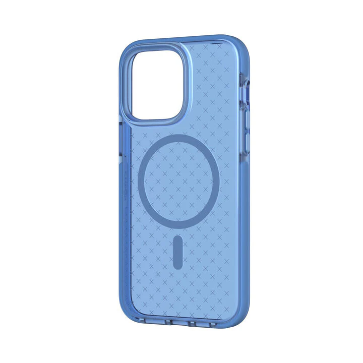 Tech21 Evo Check with MagSafe for iPhone 14 Pro Max in Tranquil Blue - Image 5