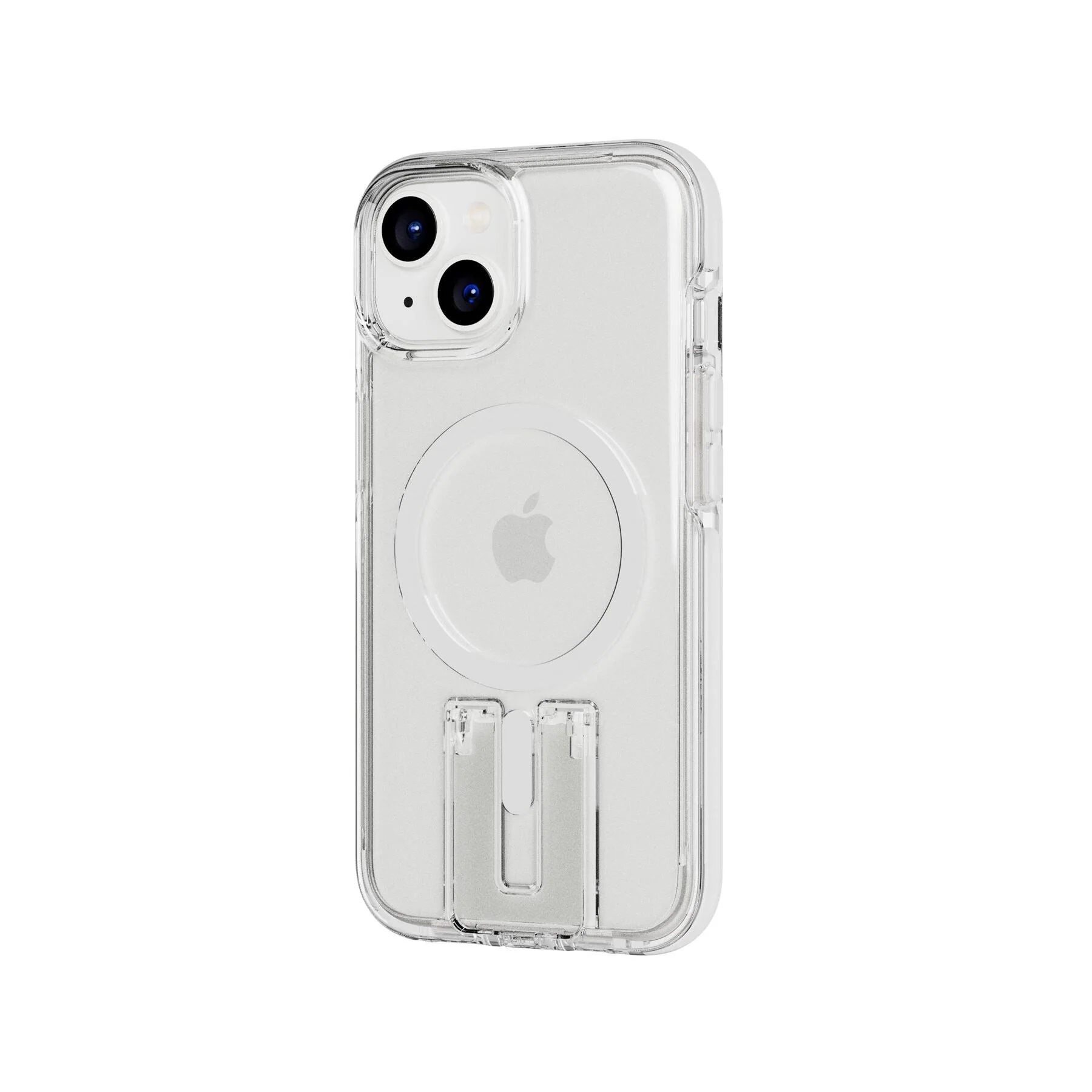 Tech21 Evo Crystal with MagSafe for iPhone 14 in Transparent / White - Image 7
